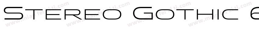 Stereo Gothic 650 Regular字体转换